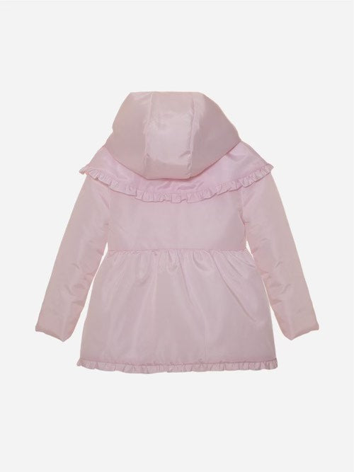 Girl Coat Woven Pink 5-6 År