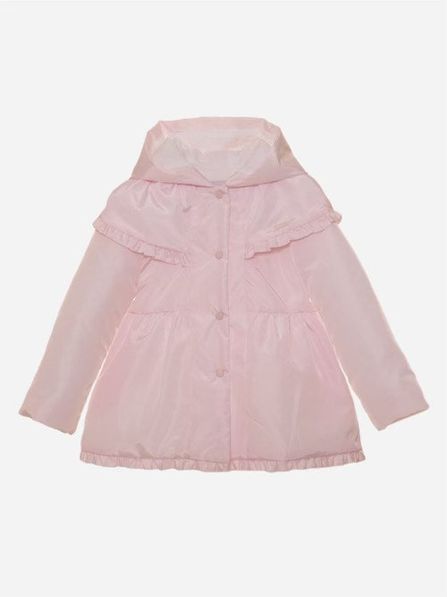 Girl Coat Woven Pink 3-4 År