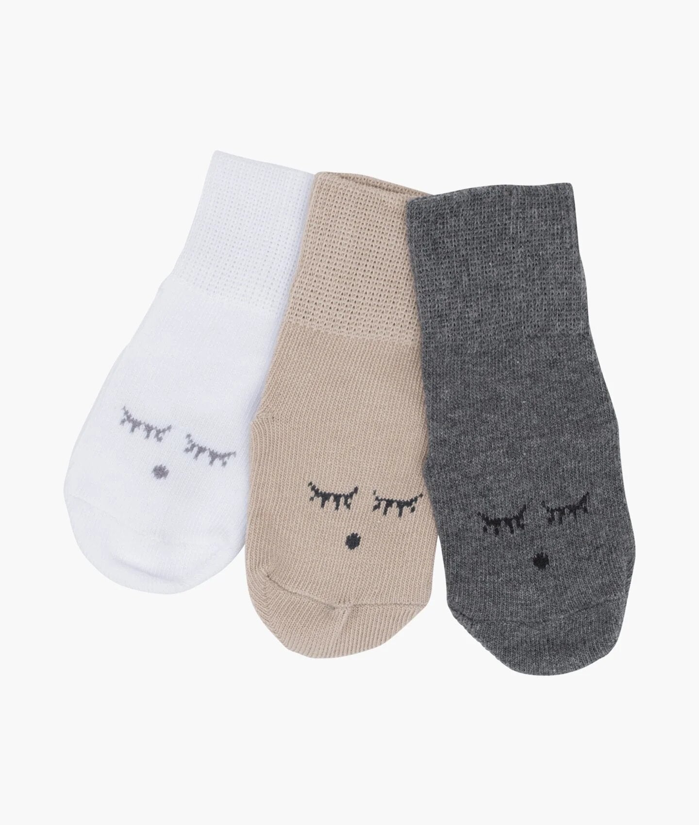 SC Socks White/Khaki/Dark Grey