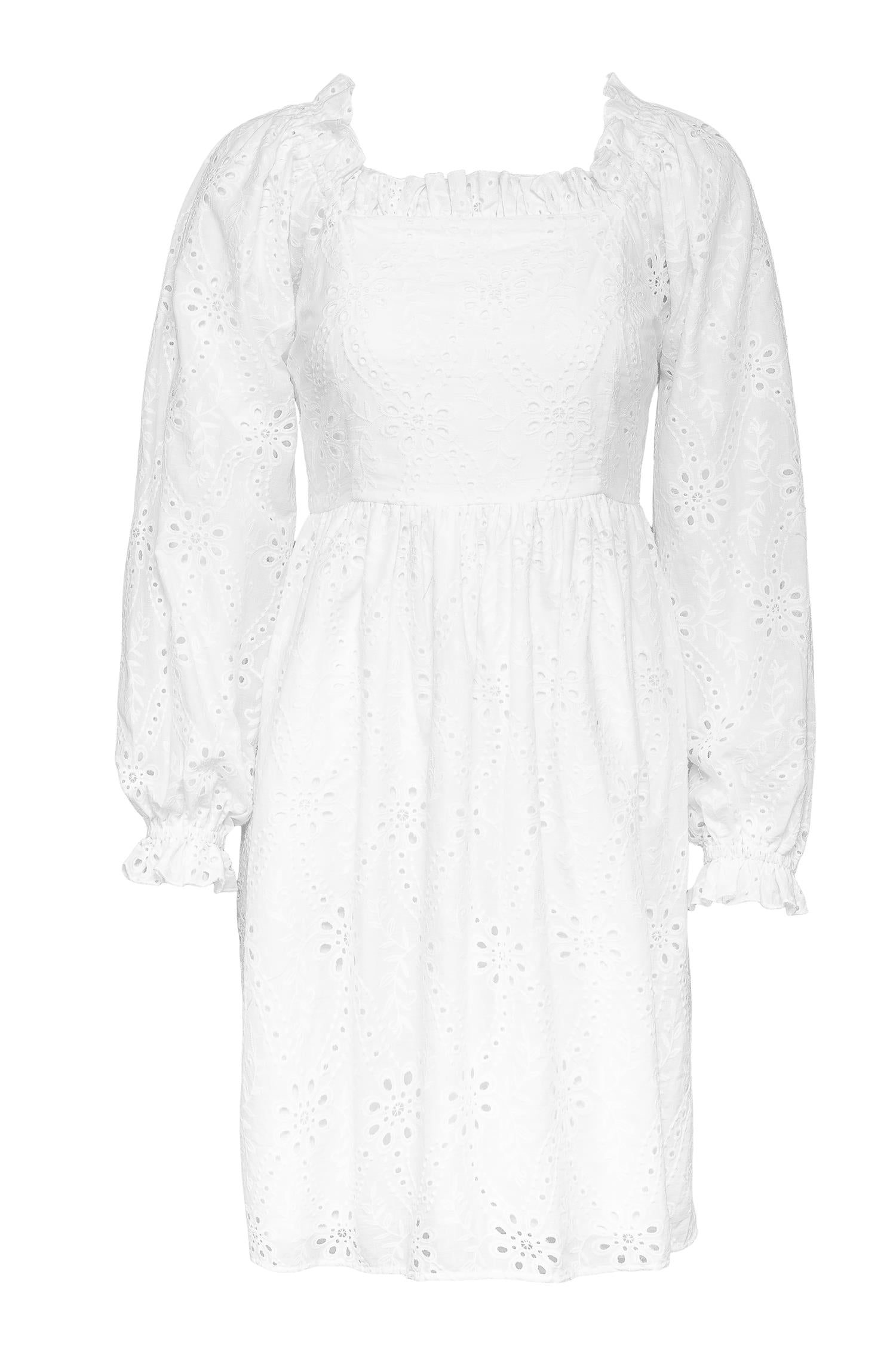 Clara Dress White