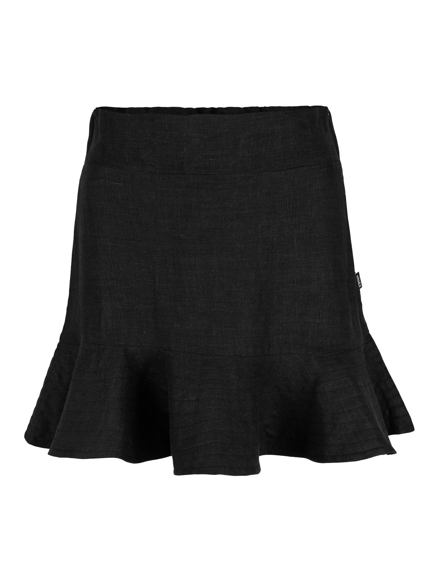 Alessia Linen Skirt Black