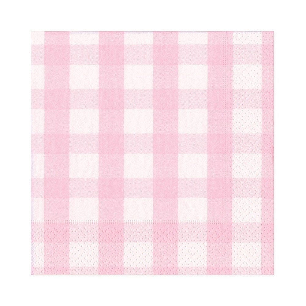 Gingham Lunch Napkins Pink