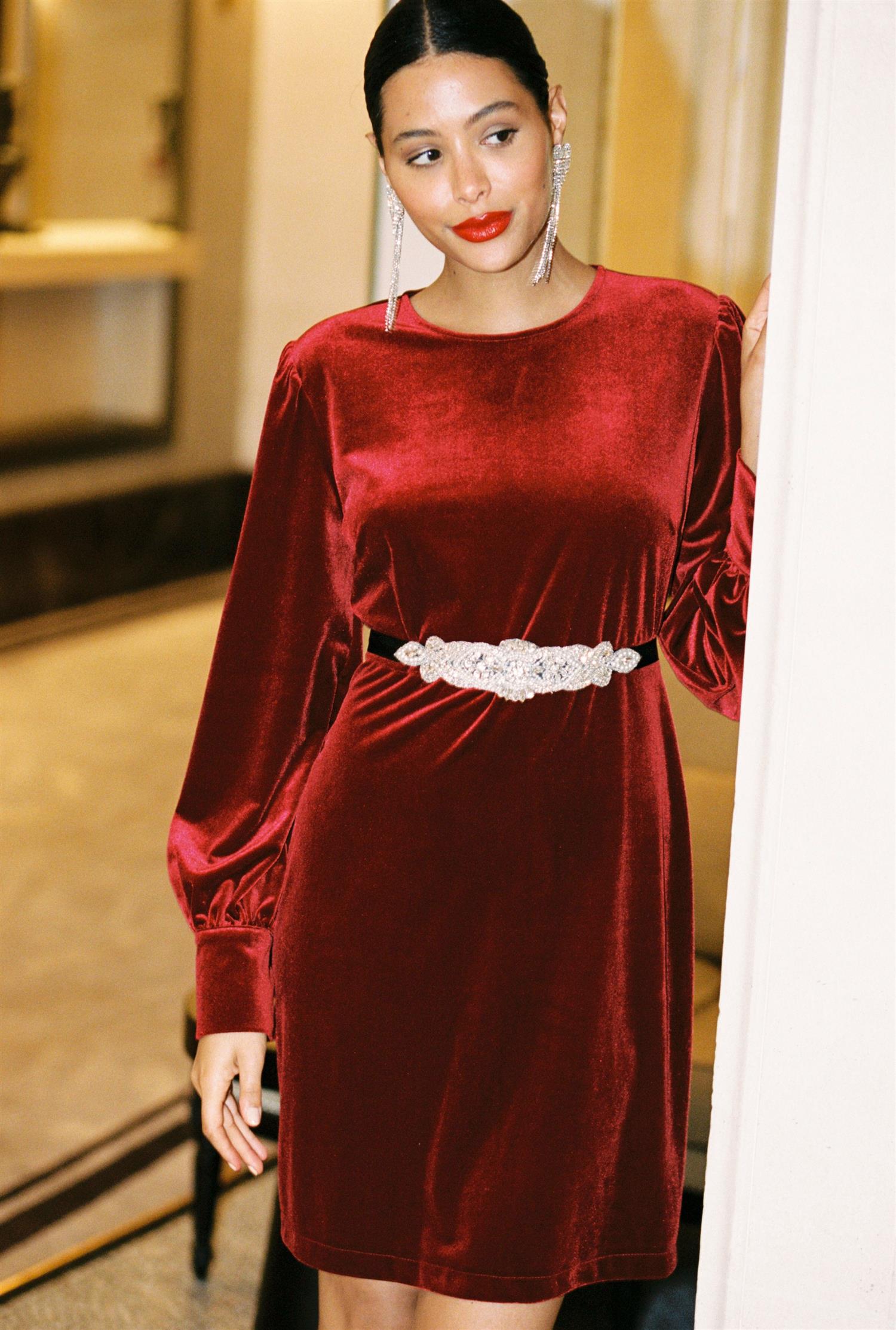 Azalea Dress Red Velvet