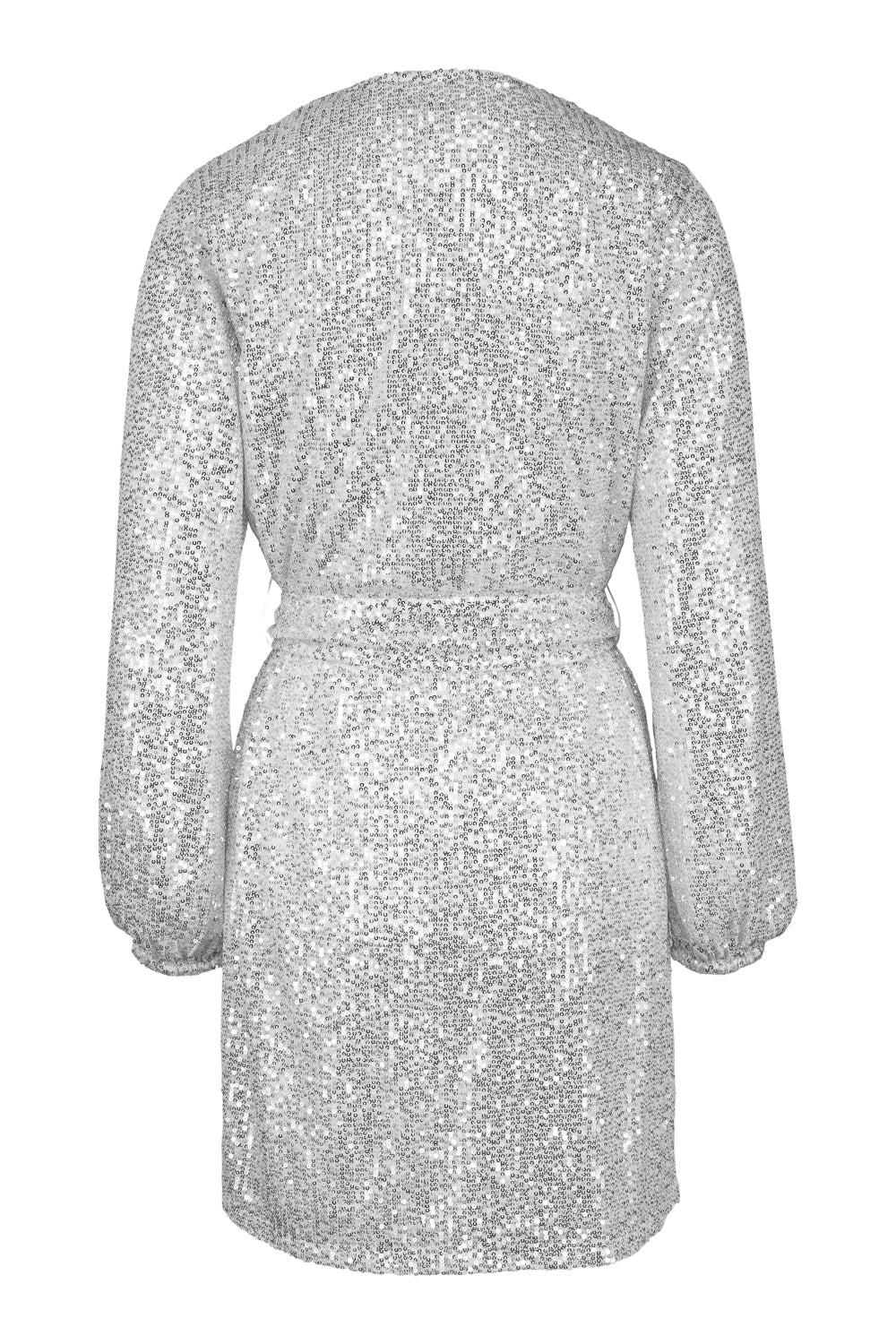 Adeline Mini Dress Silver Sequins