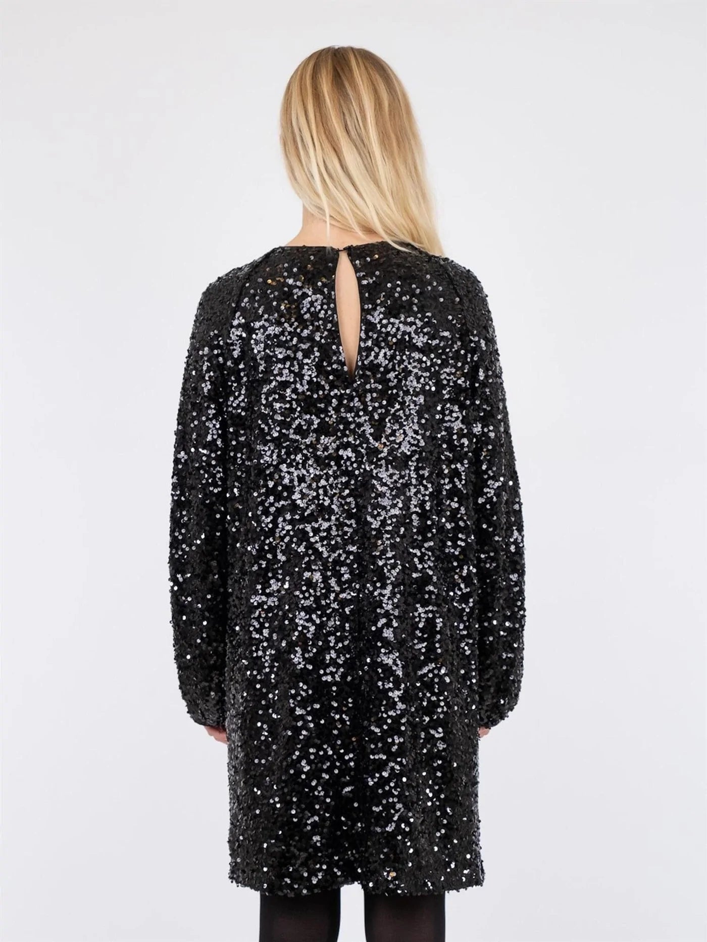 Ezra Fall Sequins Dress Black