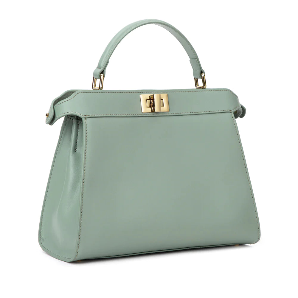 Leather Medium Lady Bag Nappa Ocean Green