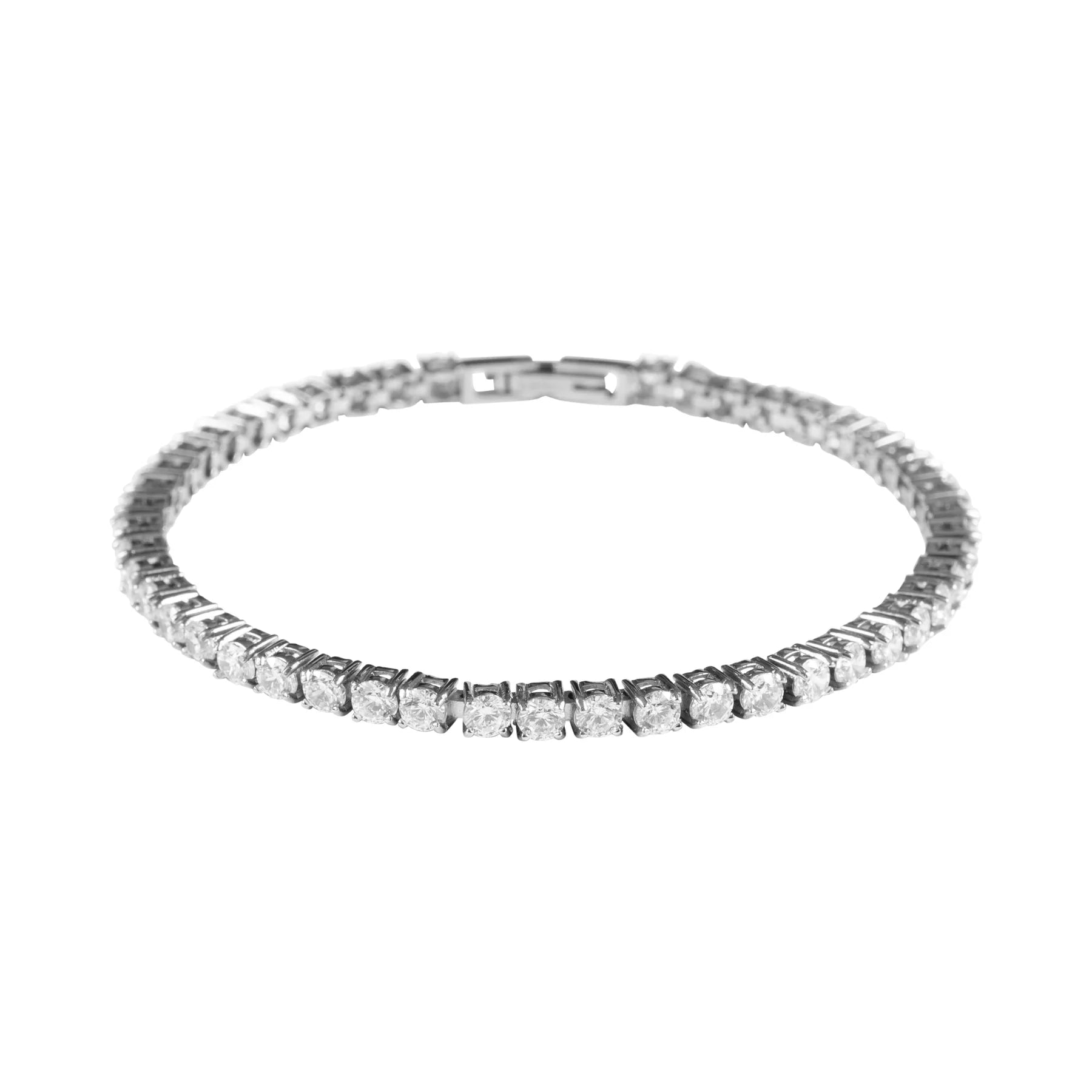 Tennis Chain Bracelet 3mm Silver