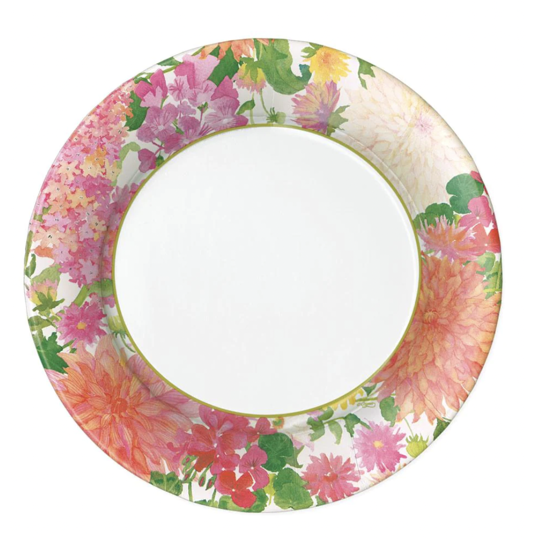 Summer Blooms Paper Dinner Plates
