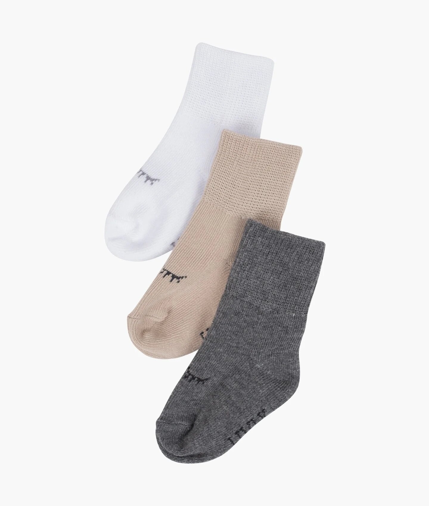 SC Socks White/Khaki/Dark Grey