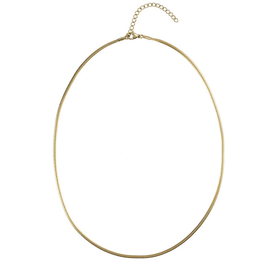 SNAKE CHAIN NECKLACE EXTRA THIN 45 CM Gold