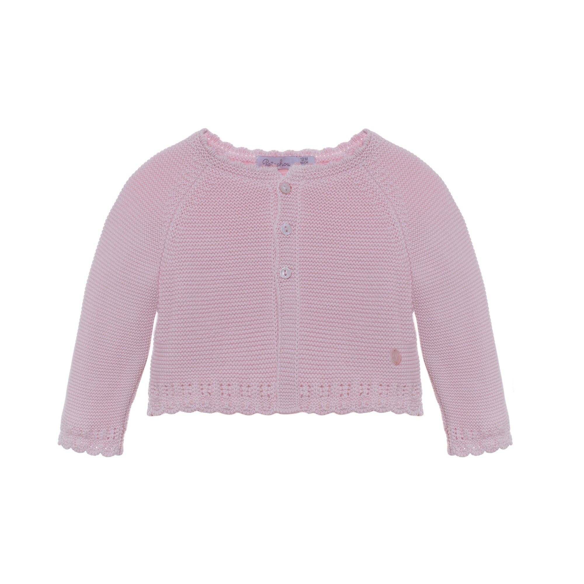 Baby Coat Tricot Pink
