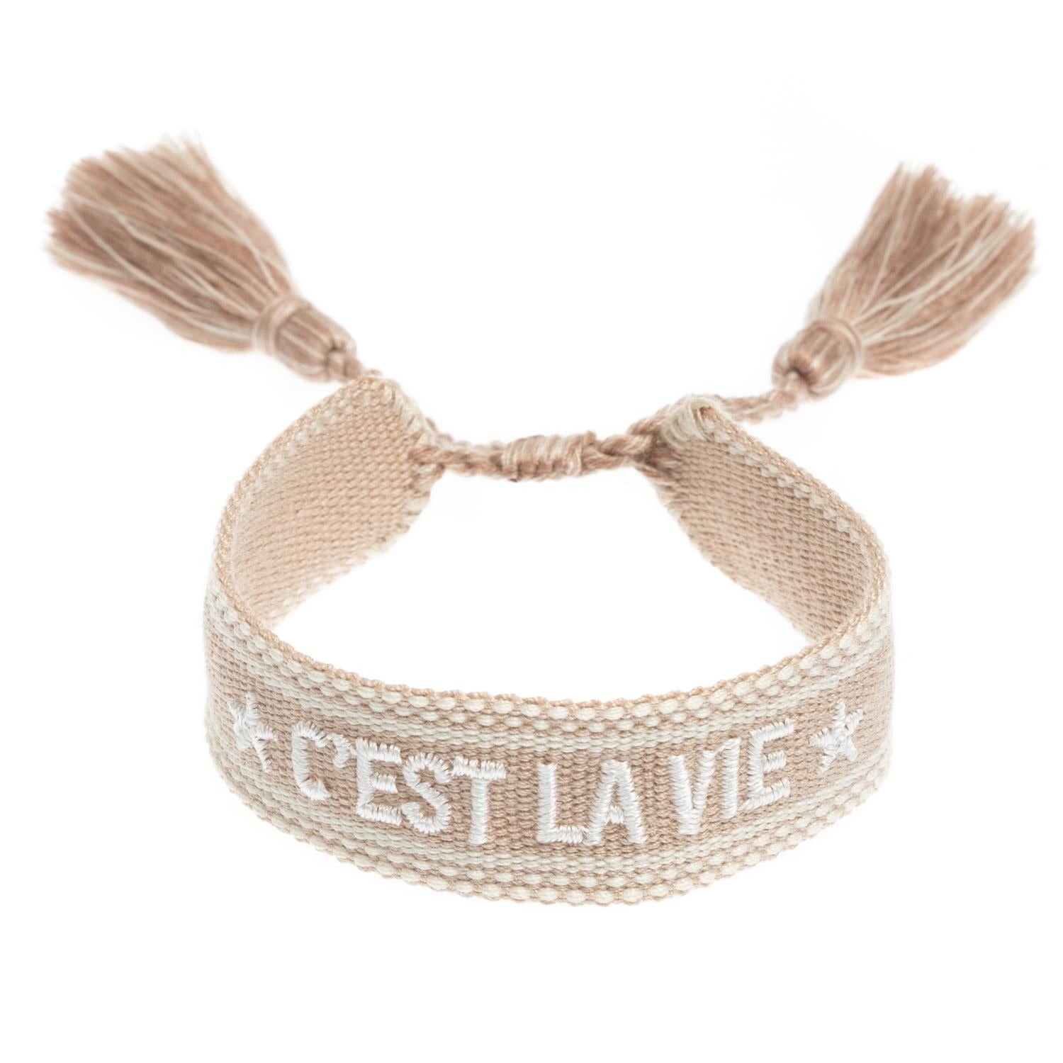 Woven Bracelet C'est La Vie Sand
