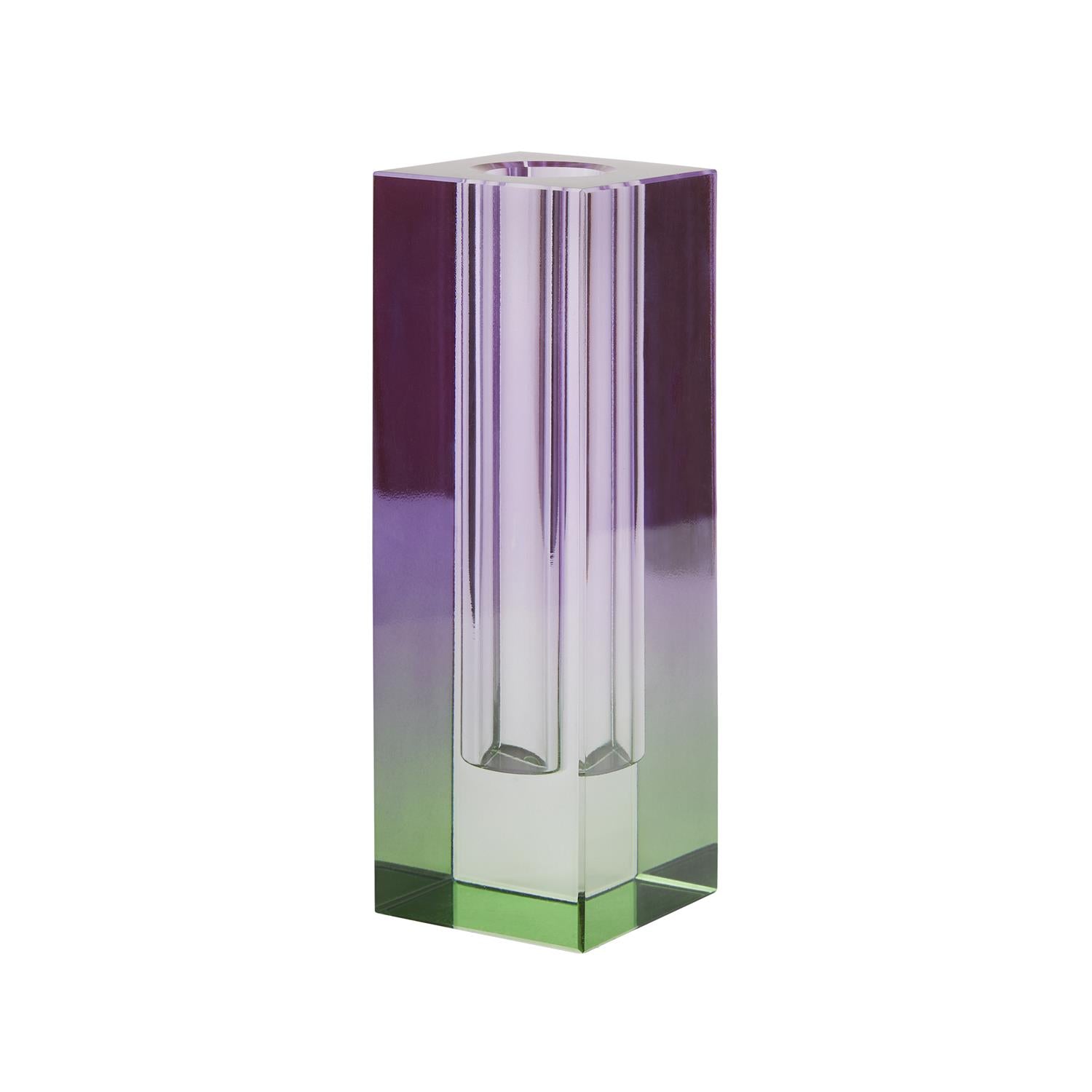 Vase Rainbow Purple/Green