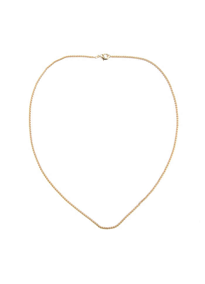 Twisted Gold Necklace 45 cm
