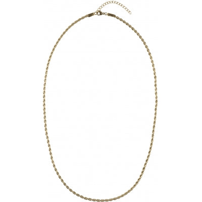 Twisted Chain Necklace Extra Thin Gold