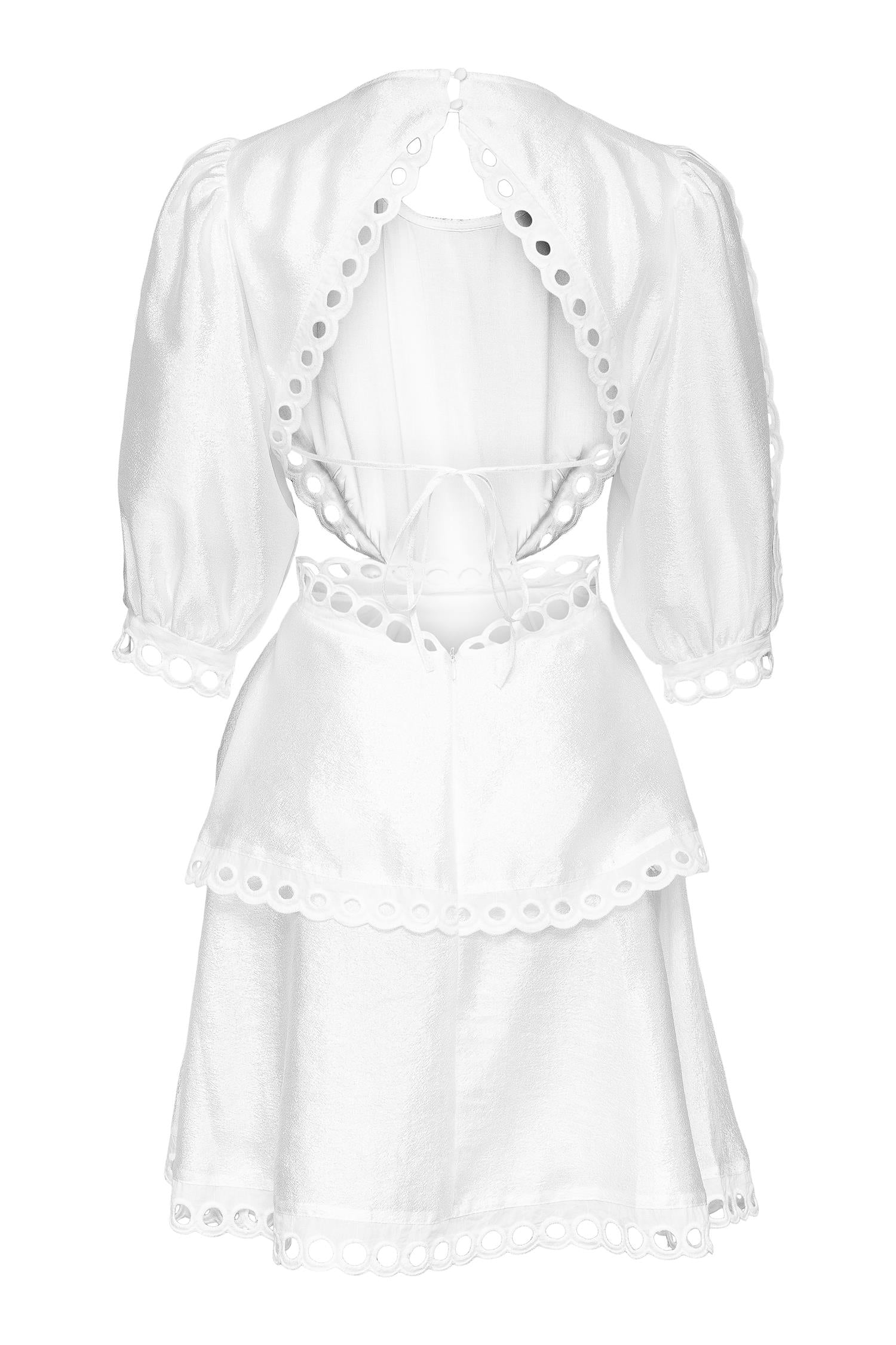 Teddy Mini Dress White