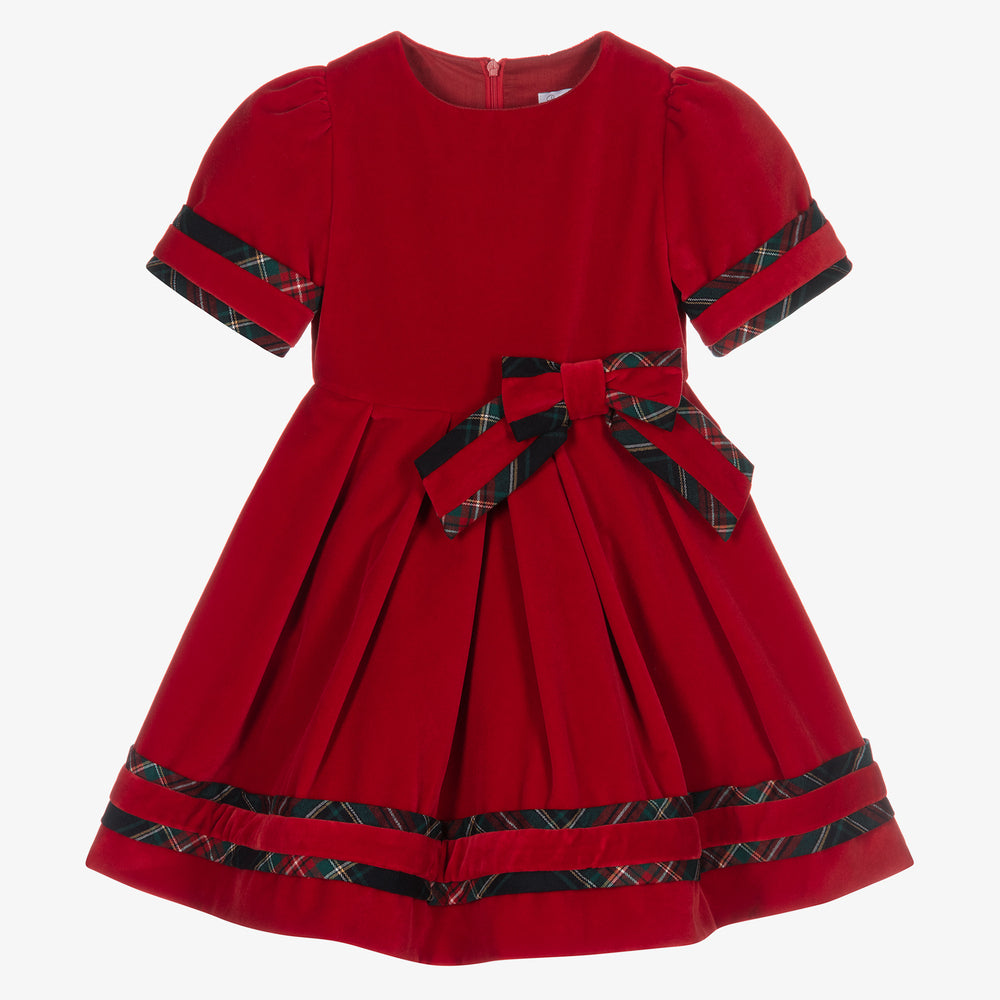 Girl Dress Red 4-6 År